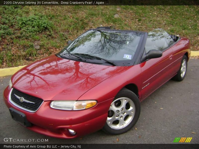 Deep Cranberry Pearl / Agate 2000 Chrysler Sebring JXi Convertible