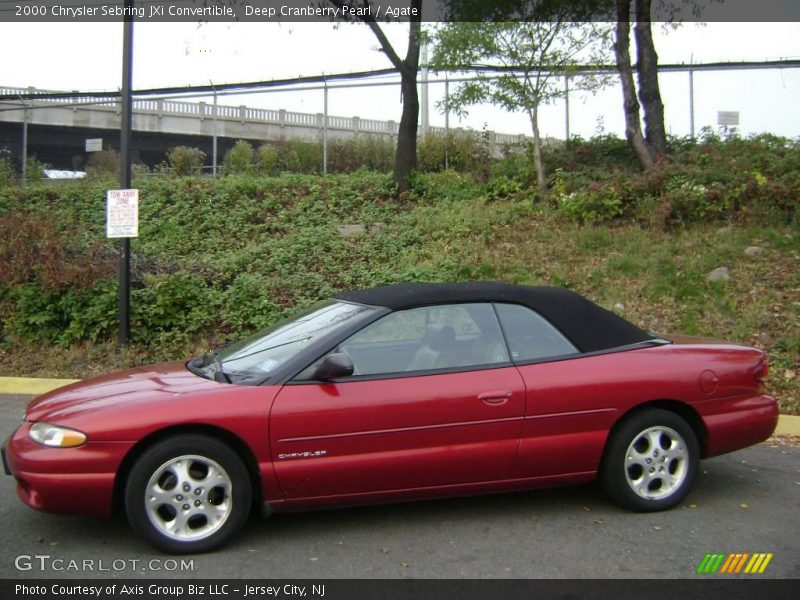 Deep Cranberry Pearl / Agate 2000 Chrysler Sebring JXi Convertible