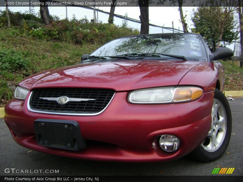 Deep Cranberry Pearl / Agate 2000 Chrysler Sebring JXi Convertible