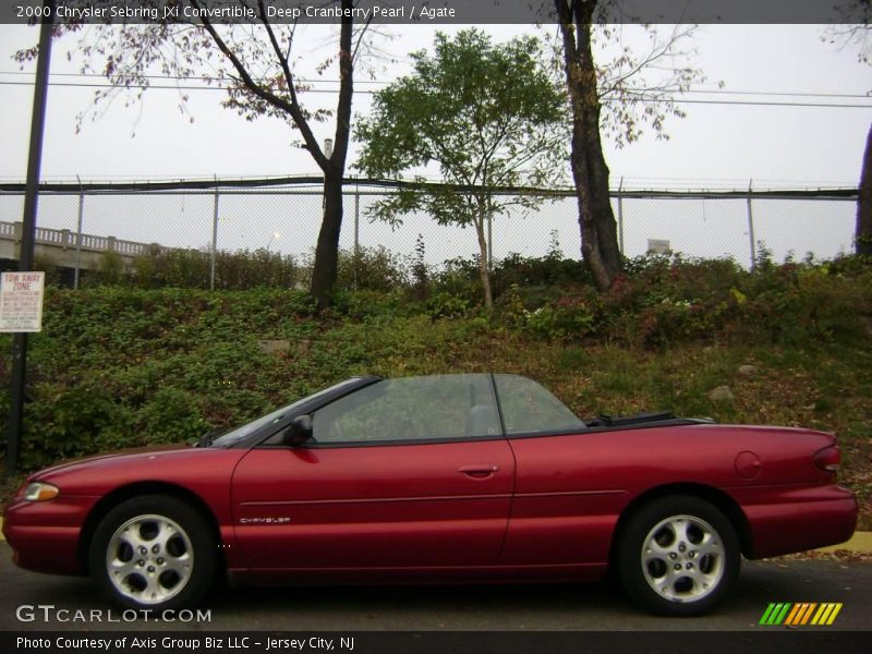 Deep Cranberry Pearl / Agate 2000 Chrysler Sebring JXi Convertible