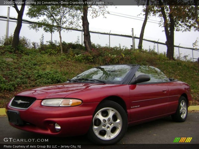 Deep Cranberry Pearl / Agate 2000 Chrysler Sebring JXi Convertible