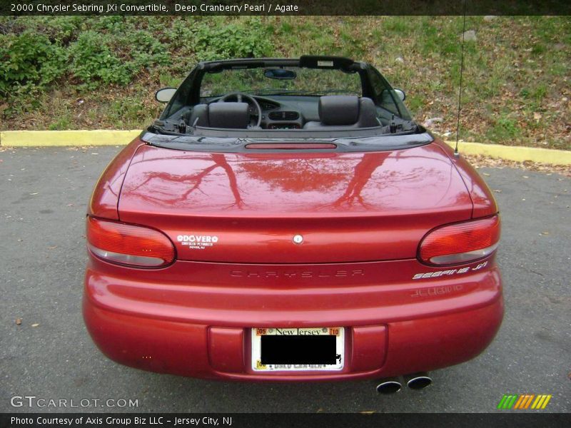 Deep Cranberry Pearl / Agate 2000 Chrysler Sebring JXi Convertible