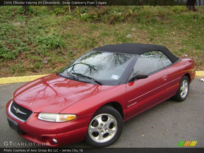 Deep Cranberry Pearl / Agate 2000 Chrysler Sebring JXi Convertible