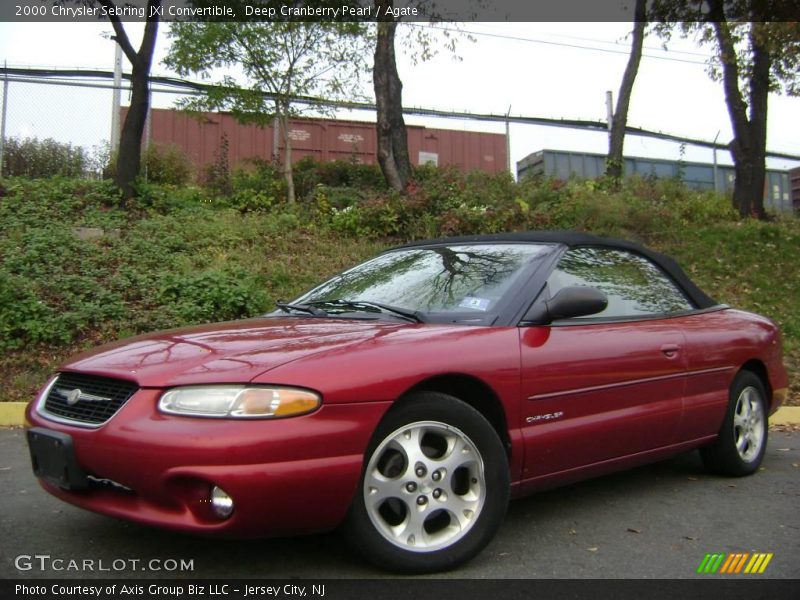 Deep Cranberry Pearl / Agate 2000 Chrysler Sebring JXi Convertible
