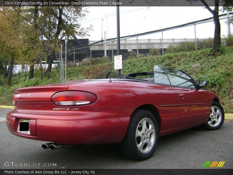 Deep Cranberry Pearl / Agate 2000 Chrysler Sebring JXi Convertible