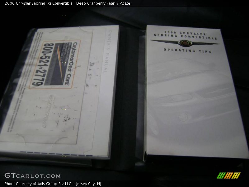 Deep Cranberry Pearl / Agate 2000 Chrysler Sebring JXi Convertible