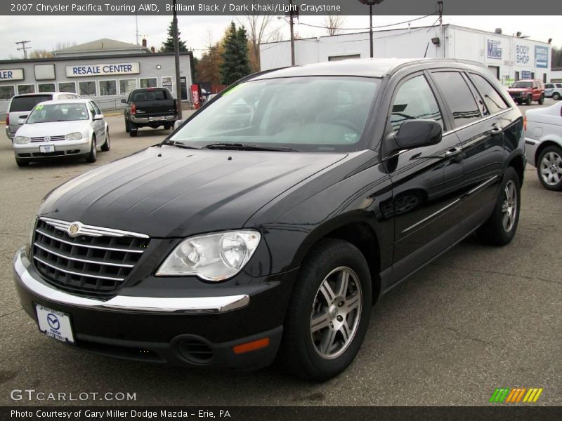 Brilliant Black / Dark Khaki/Light Graystone 2007 Chrysler Pacifica Touring AWD