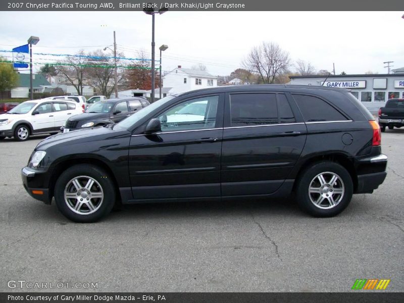 Brilliant Black / Dark Khaki/Light Graystone 2007 Chrysler Pacifica Touring AWD