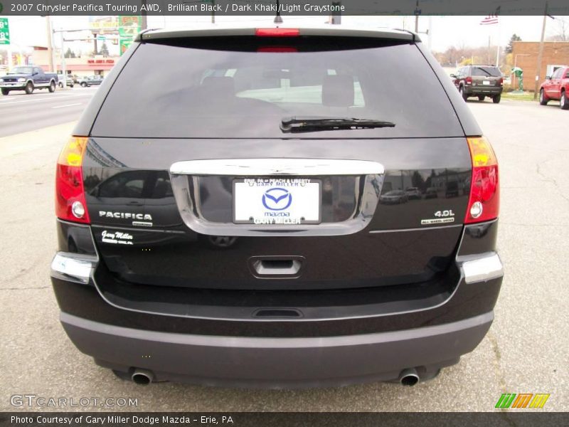 Brilliant Black / Dark Khaki/Light Graystone 2007 Chrysler Pacifica Touring AWD