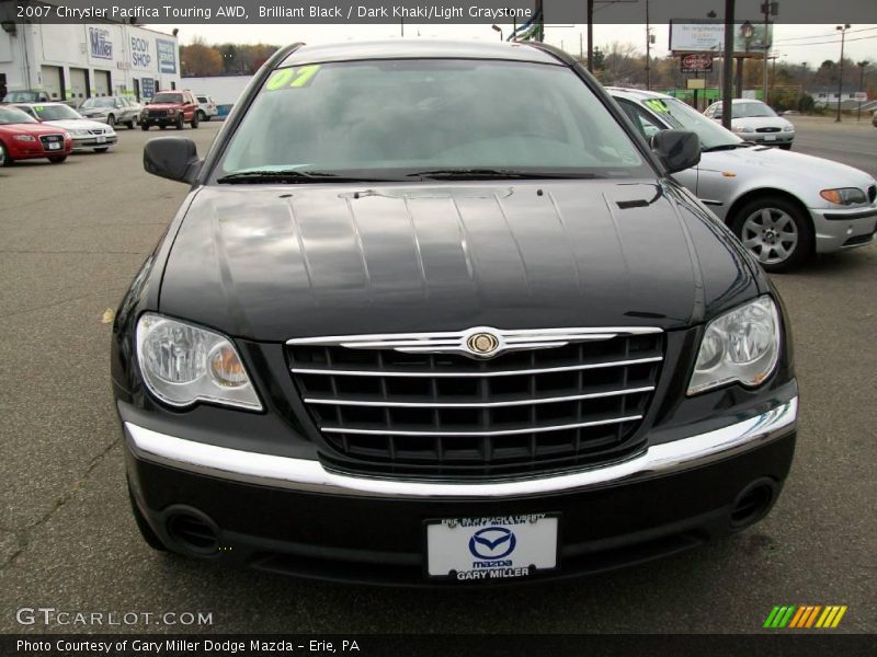 Brilliant Black / Dark Khaki/Light Graystone 2007 Chrysler Pacifica Touring AWD