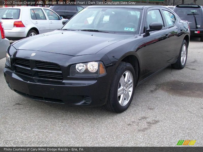 Brilliant Black Crystal Pearl / Dark Slate Gray/Light Slate Gray 2007 Dodge Charger AWD