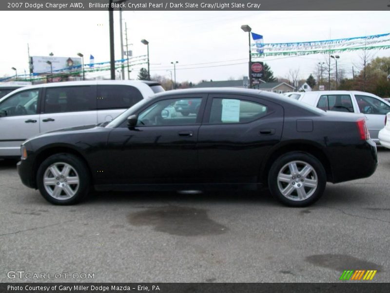 Brilliant Black Crystal Pearl / Dark Slate Gray/Light Slate Gray 2007 Dodge Charger AWD