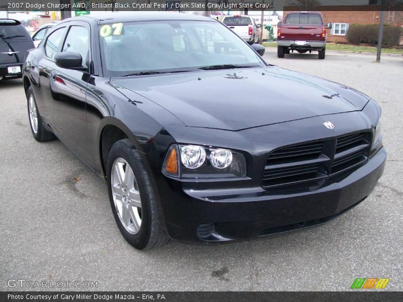 Brilliant Black Crystal Pearl / Dark Slate Gray/Light Slate Gray 2007 Dodge Charger AWD