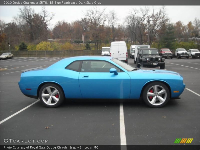 B5 Blue Pearlcoat / Dark Slate Gray 2010 Dodge Challenger SRT8