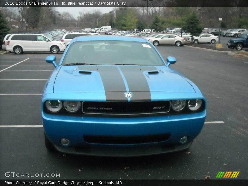 B5 Blue Pearlcoat / Dark Slate Gray 2010 Dodge Challenger SRT8