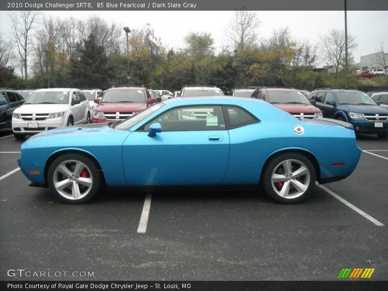 B5 Blue Pearlcoat / Dark Slate Gray 2010 Dodge Challenger SRT8