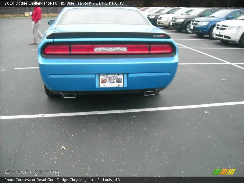 B5 Blue Pearlcoat / Dark Slate Gray 2010 Dodge Challenger SRT8