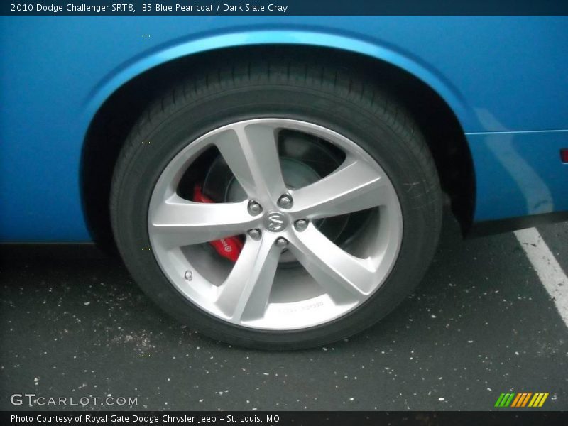 B5 Blue Pearlcoat / Dark Slate Gray 2010 Dodge Challenger SRT8