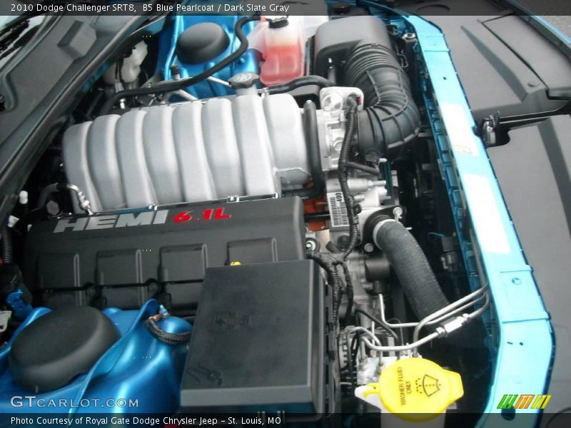 B5 Blue Pearlcoat / Dark Slate Gray 2010 Dodge Challenger SRT8