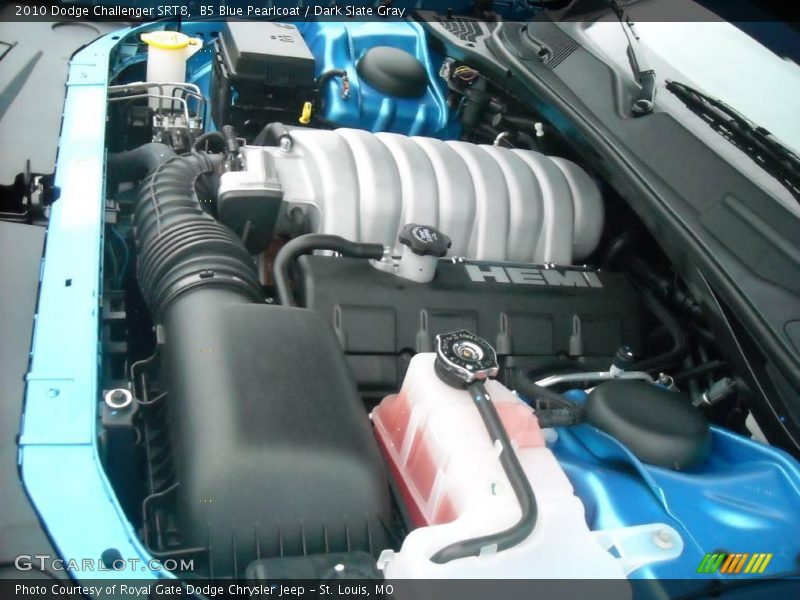 B5 Blue Pearlcoat / Dark Slate Gray 2010 Dodge Challenger SRT8