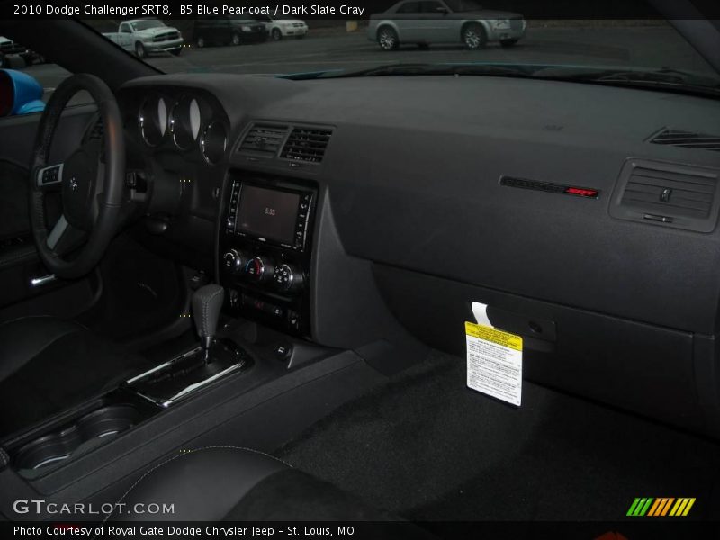 B5 Blue Pearlcoat / Dark Slate Gray 2010 Dodge Challenger SRT8