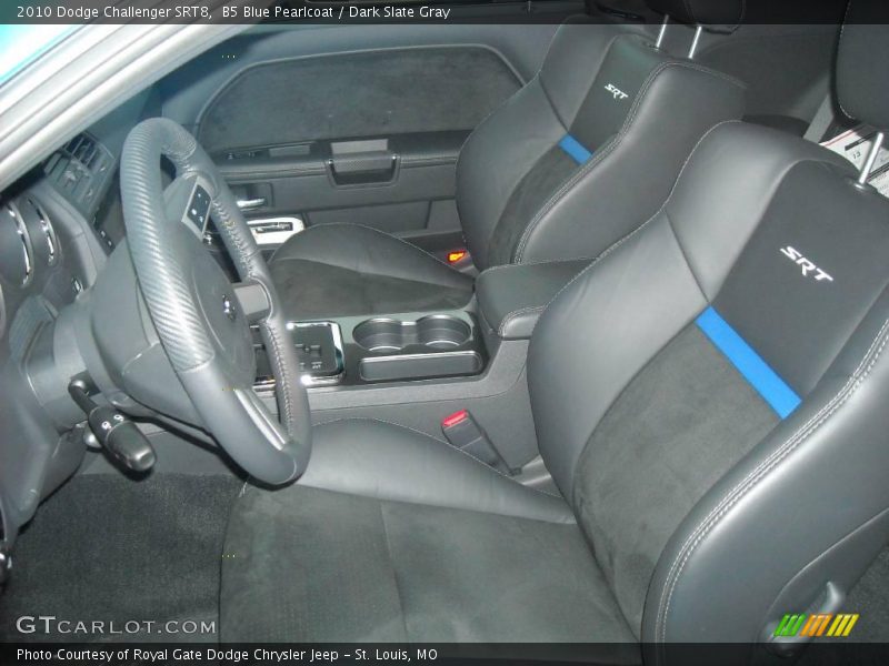 B5 Blue Pearlcoat / Dark Slate Gray 2010 Dodge Challenger SRT8