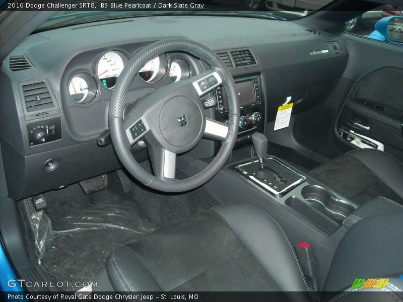 B5 Blue Pearlcoat / Dark Slate Gray 2010 Dodge Challenger SRT8