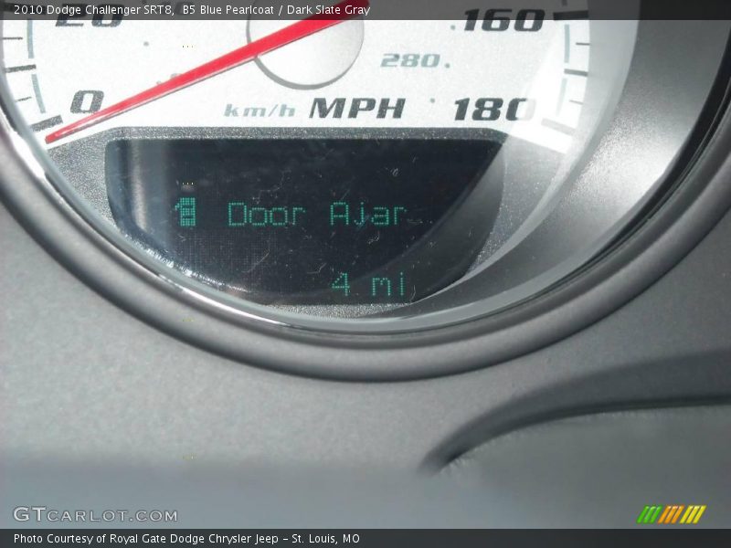 B5 Blue Pearlcoat / Dark Slate Gray 2010 Dodge Challenger SRT8