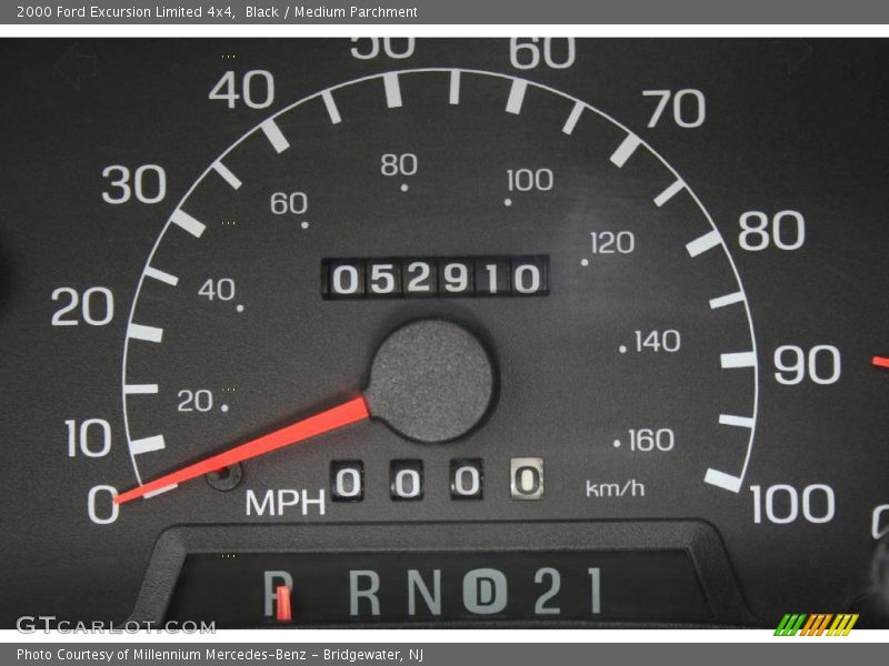 Black / Medium Parchment 2000 Ford Excursion Limited 4x4