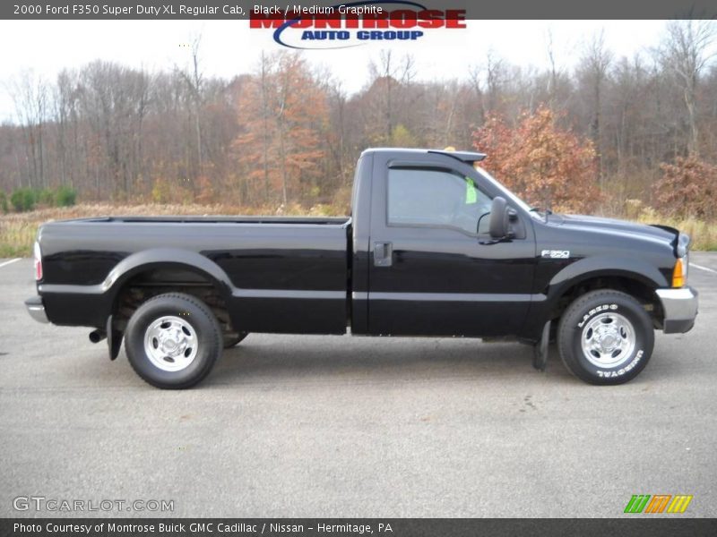 Black / Medium Graphite 2000 Ford F350 Super Duty XL Regular Cab