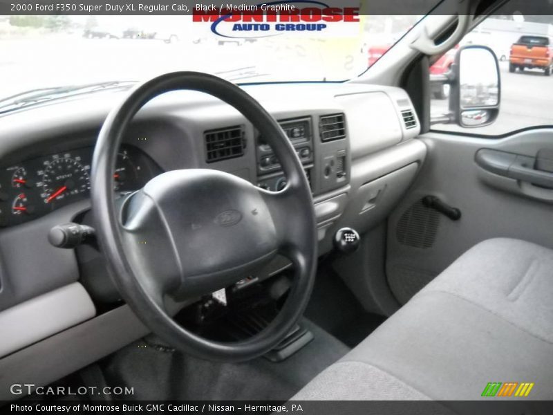 Black / Medium Graphite 2000 Ford F350 Super Duty XL Regular Cab