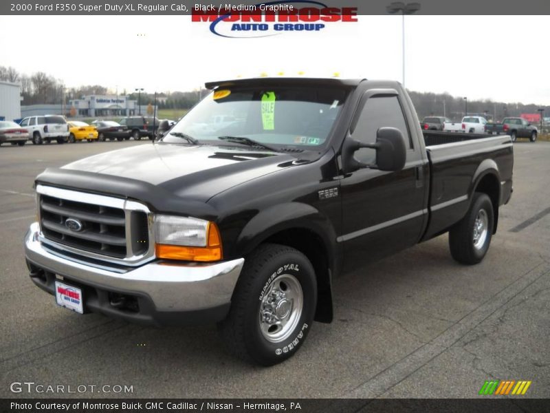 Black / Medium Graphite 2000 Ford F350 Super Duty XL Regular Cab