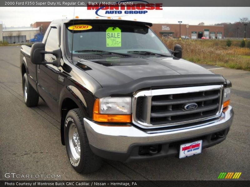 Black / Medium Graphite 2000 Ford F350 Super Duty XL Regular Cab