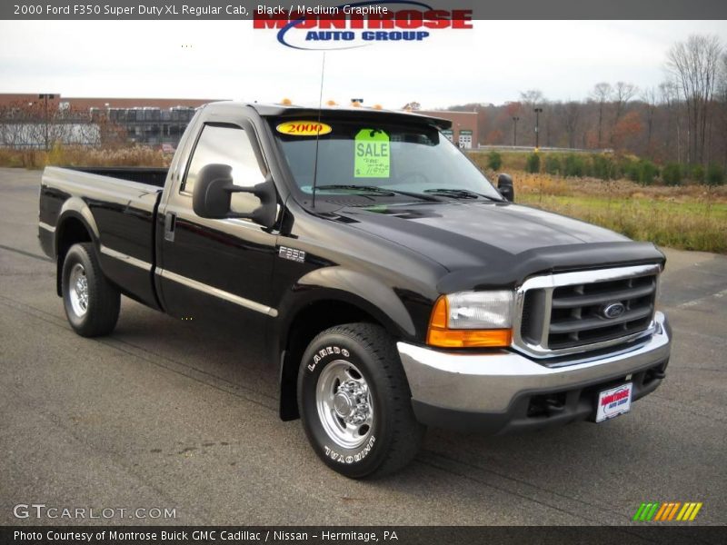Black / Medium Graphite 2000 Ford F350 Super Duty XL Regular Cab