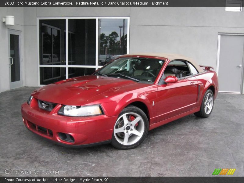 Redfire Metallic / Dark Charcoal/Medium Parchment 2003 Ford Mustang Cobra Convertible