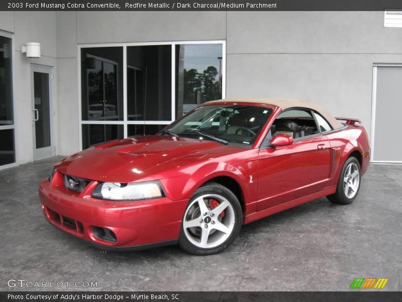 Redfire Metallic / Dark Charcoal/Medium Parchment 2003 Ford Mustang Cobra Convertible