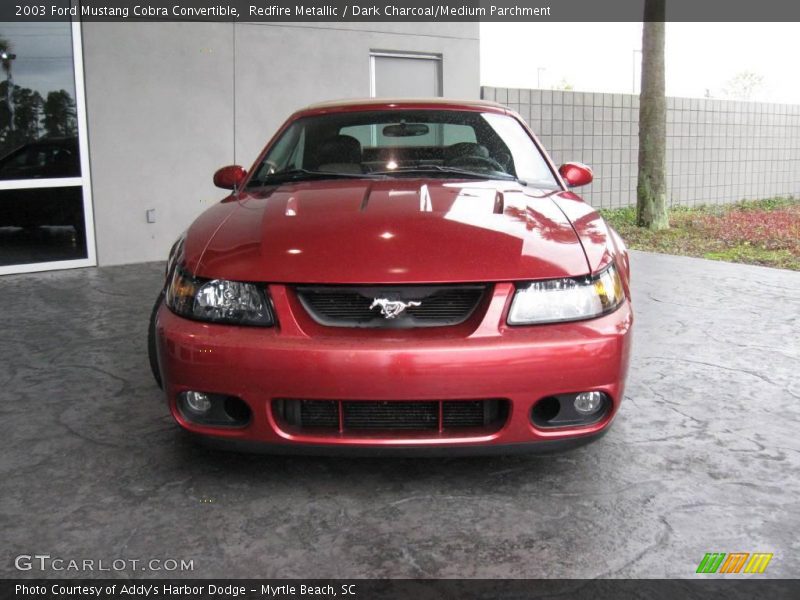 Redfire Metallic / Dark Charcoal/Medium Parchment 2003 Ford Mustang Cobra Convertible