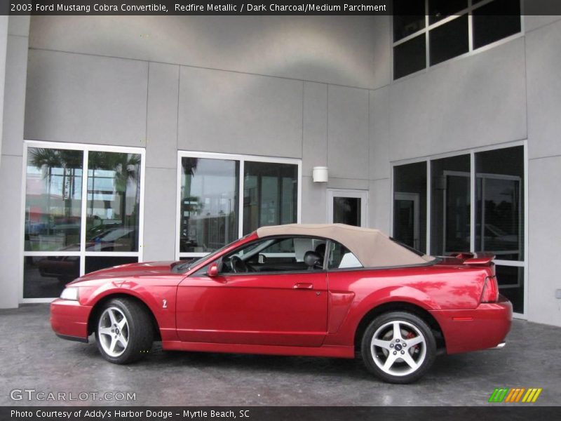Redfire Metallic / Dark Charcoal/Medium Parchment 2003 Ford Mustang Cobra Convertible