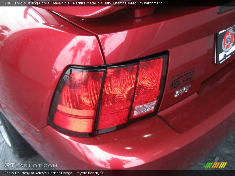 Redfire Metallic / Dark Charcoal/Medium Parchment 2003 Ford Mustang Cobra Convertible