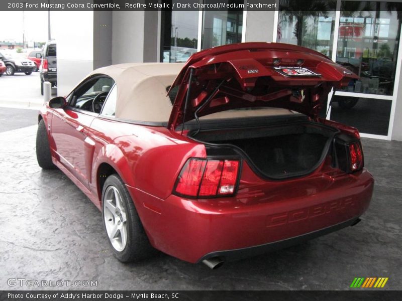 Redfire Metallic / Dark Charcoal/Medium Parchment 2003 Ford Mustang Cobra Convertible