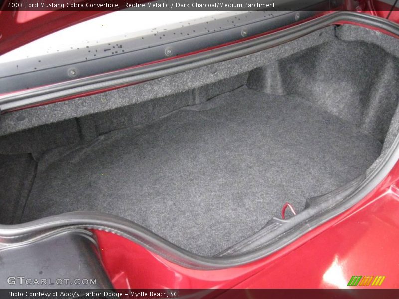 Redfire Metallic / Dark Charcoal/Medium Parchment 2003 Ford Mustang Cobra Convertible