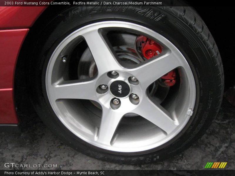 Redfire Metallic / Dark Charcoal/Medium Parchment 2003 Ford Mustang Cobra Convertible