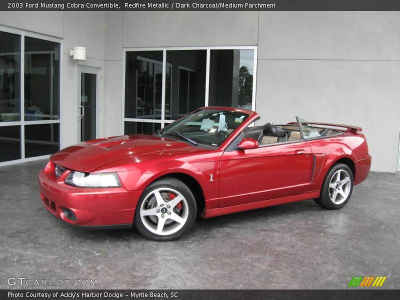 Redfire Metallic / Dark Charcoal/Medium Parchment 2003 Ford Mustang Cobra Convertible