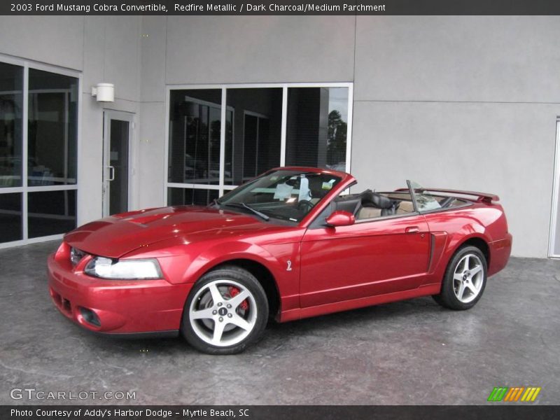 Redfire Metallic / Dark Charcoal/Medium Parchment 2003 Ford Mustang Cobra Convertible