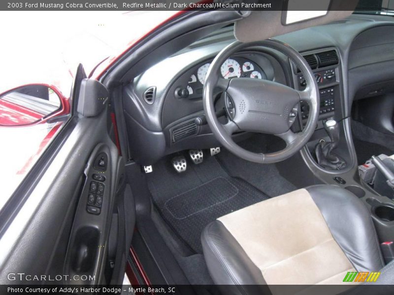 Redfire Metallic / Dark Charcoal/Medium Parchment 2003 Ford Mustang Cobra Convertible