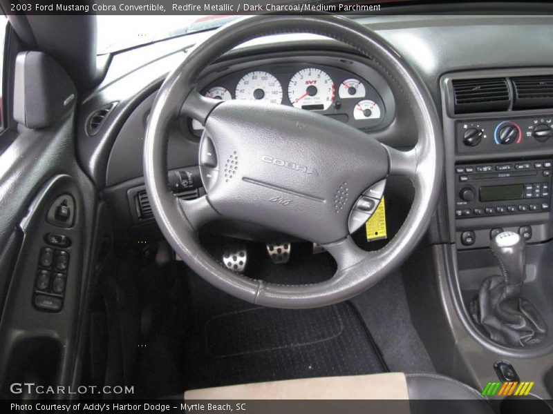 Redfire Metallic / Dark Charcoal/Medium Parchment 2003 Ford Mustang Cobra Convertible