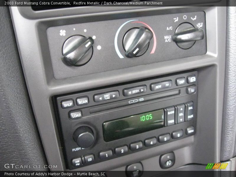 Redfire Metallic / Dark Charcoal/Medium Parchment 2003 Ford Mustang Cobra Convertible