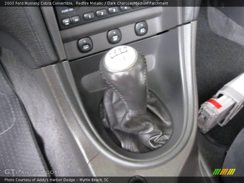 Redfire Metallic / Dark Charcoal/Medium Parchment 2003 Ford Mustang Cobra Convertible