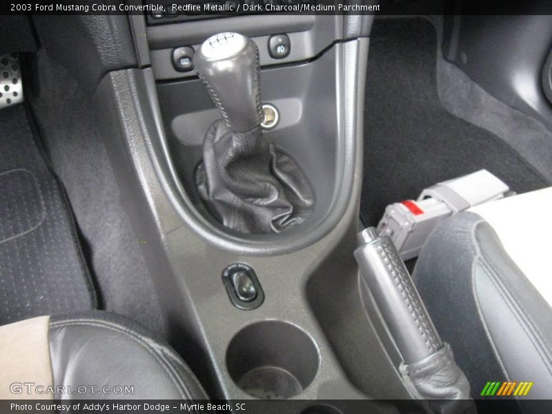 Redfire Metallic / Dark Charcoal/Medium Parchment 2003 Ford Mustang Cobra Convertible