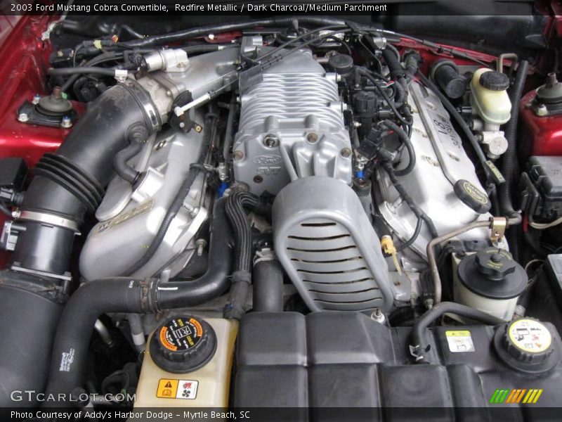 Redfire Metallic / Dark Charcoal/Medium Parchment 2003 Ford Mustang Cobra Convertible